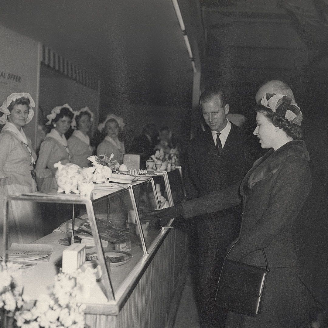 HRH Queen Elizabeth II at The Ideal Home Show